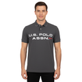 U.S POLO ASSN PIQUE PRINTED GRAPHIC POLO-MENS | DARK GREY