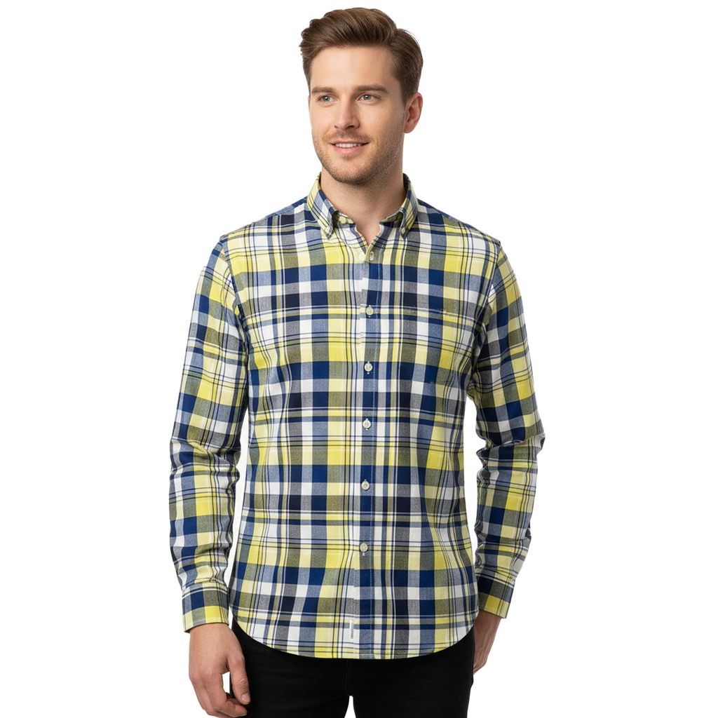 TOMMY HILFIGER MEN’S SLIM FIT CHECKED SHIRT | MULTI COLOUR