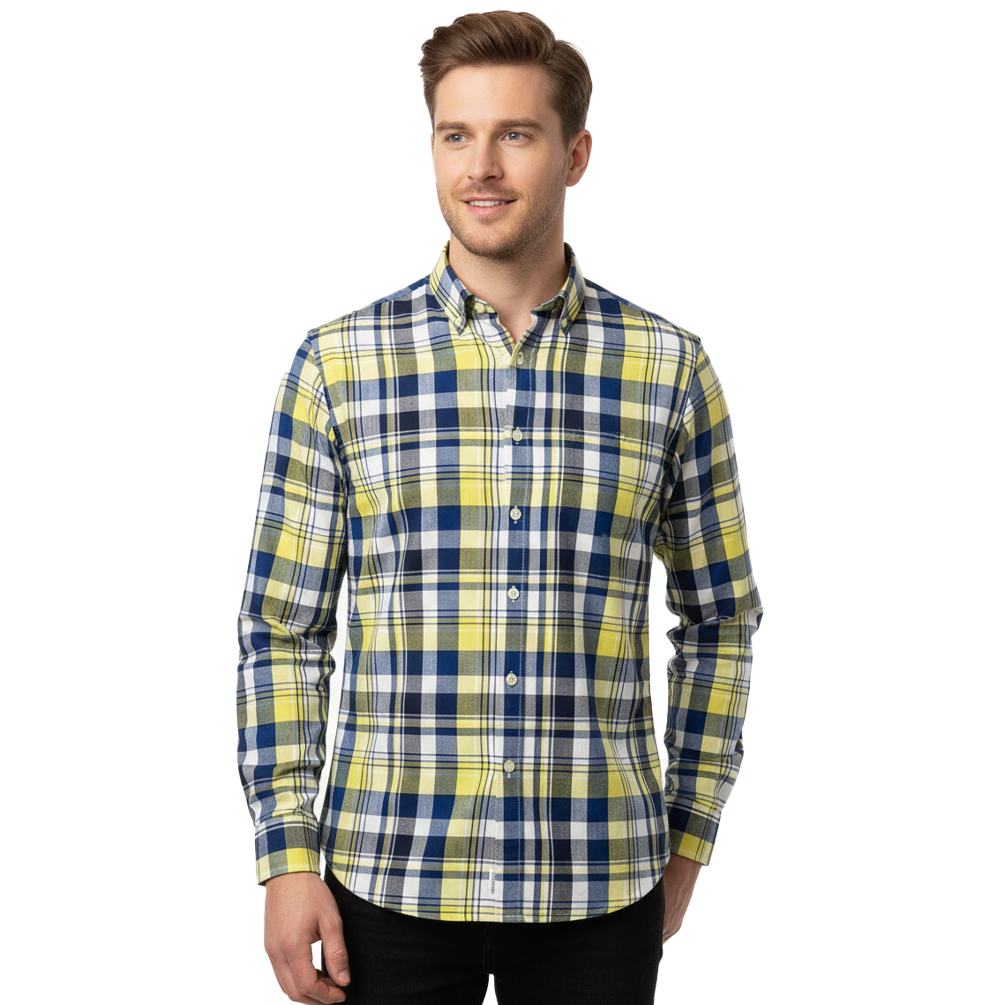 TOMMY HILFIGER MEN’S SLIM FIT CHECKED SHIRT | MULTI COLOUR