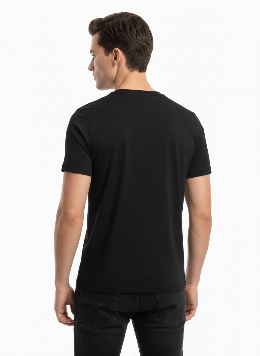 JACK & JONES MEN’S PREMIUM CREW NECK T-SHIRT | BLACK