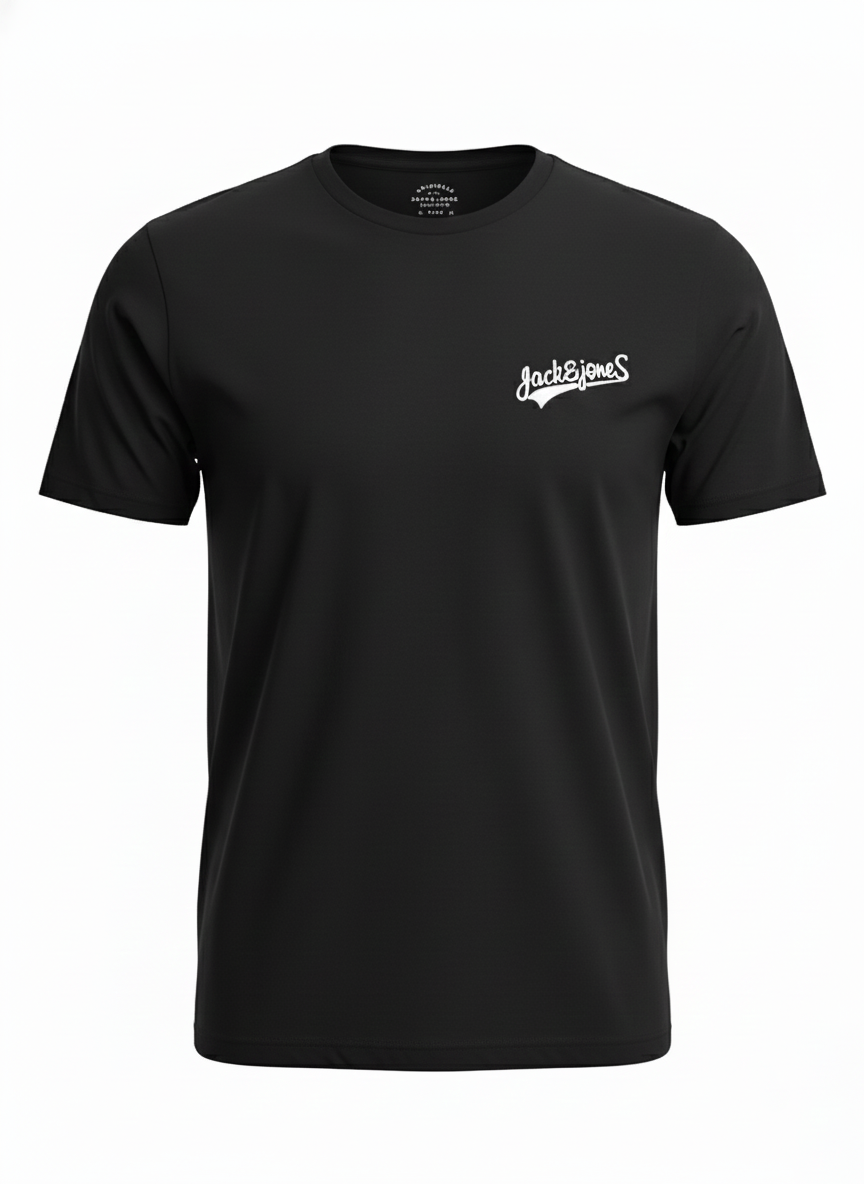 JACK & JONES MEN’S PREMIUM CREW NECK T-SHIRT | BLACK