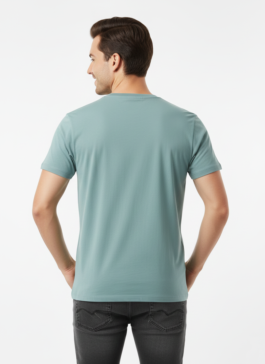 JACK & JONES MEN’S PREMIUM GRAPHIC T-SHIRT | AQUA GREEN
