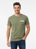 JACK & JONES MENS PREMIUM LOGO T-SHIRT | OLIVE GREEN