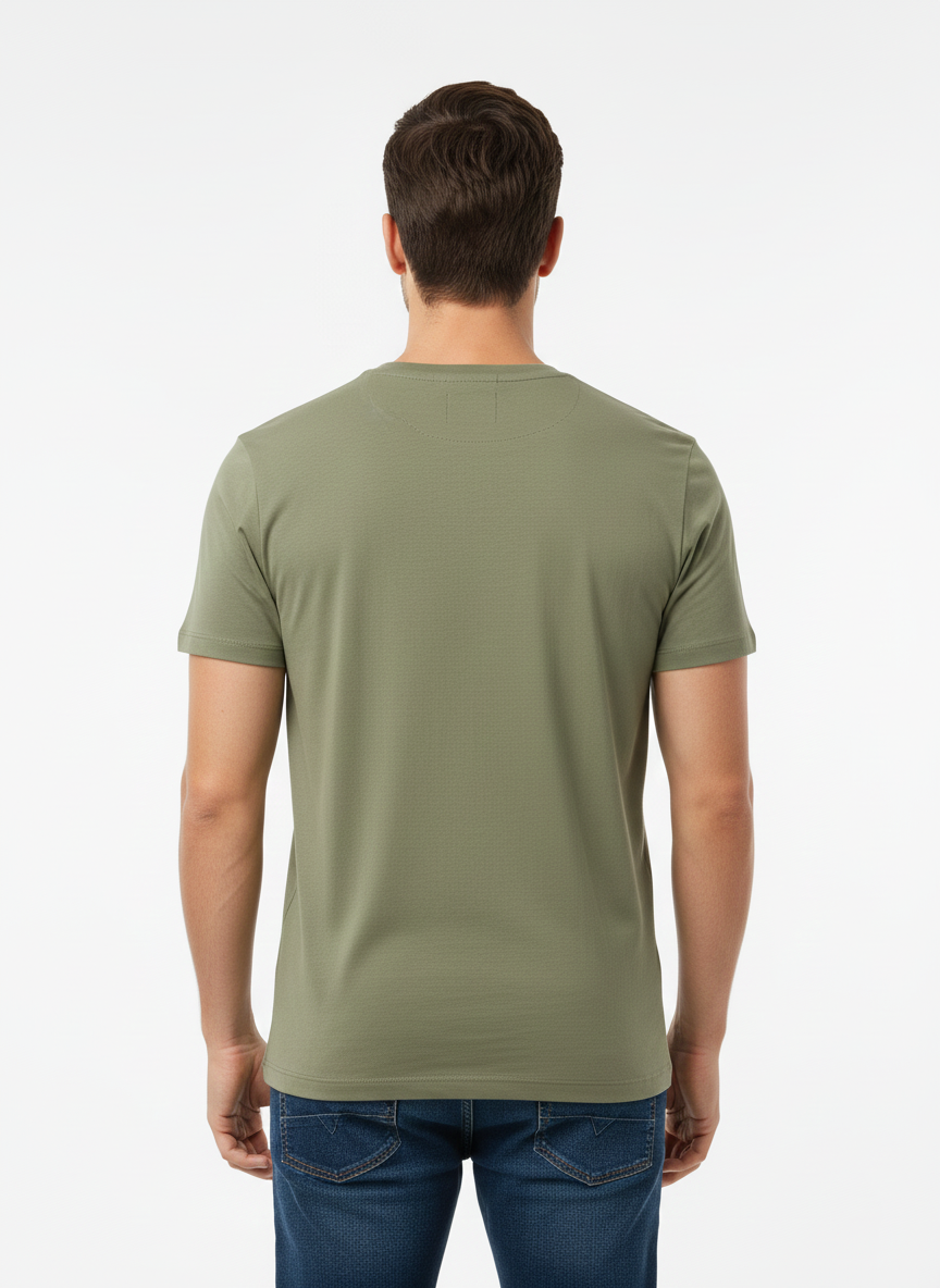 JACK & JONES MENS PREMIUM LOGO T-SHIRT | OLIVE GREEN