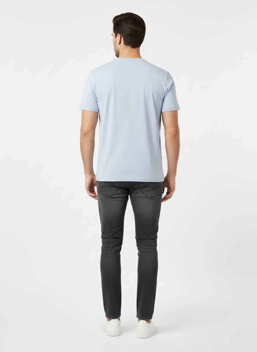 JACK & JONES MEN’S PREMIUM GRAPHIC T-SHIRT | LIGHT BLUE