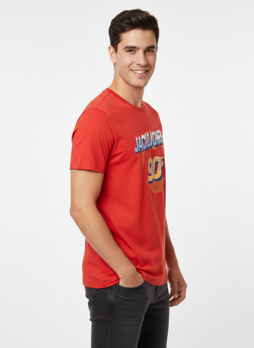 JACK & JONES 90’S GRAPHIC T-SHIRT | RED