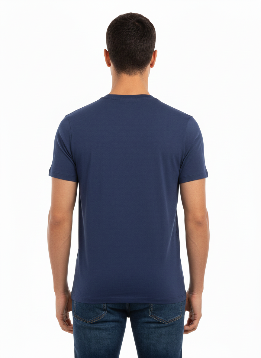 DIESEL MEN’S PREMIUM CREW NECK T-SHIRT NAVY BLUE