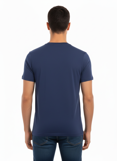 DIESEL MEN’S PREMIUM CREW NECK T-SHIRT NAVY BLUE