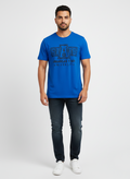 JACK & JONES MEN’S PREMIUM GRAPHIC T-SHIRT | ARKANSAS STATE UNIVERSITY PRINT | BLUE