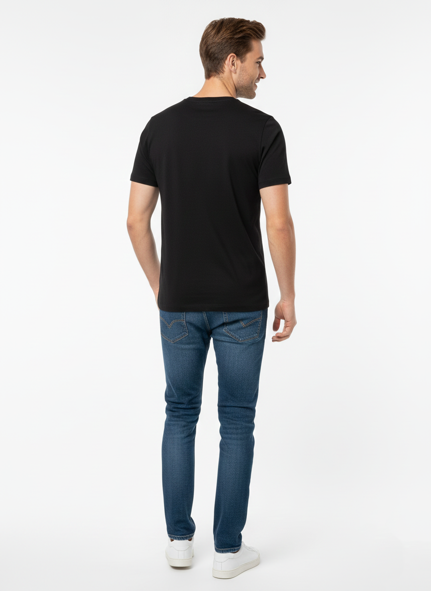 JACK & JONES MEN’S PREMIUM  GRAPHIC T-SHIRT | BLACK