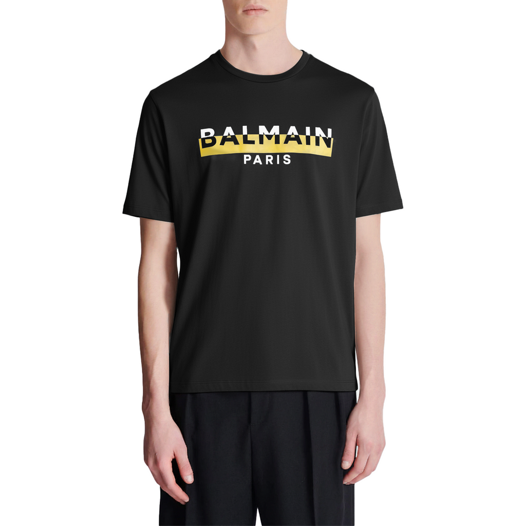 BALMAIN PARIS PREMIUM MEN'S T SHIRT | BLACK