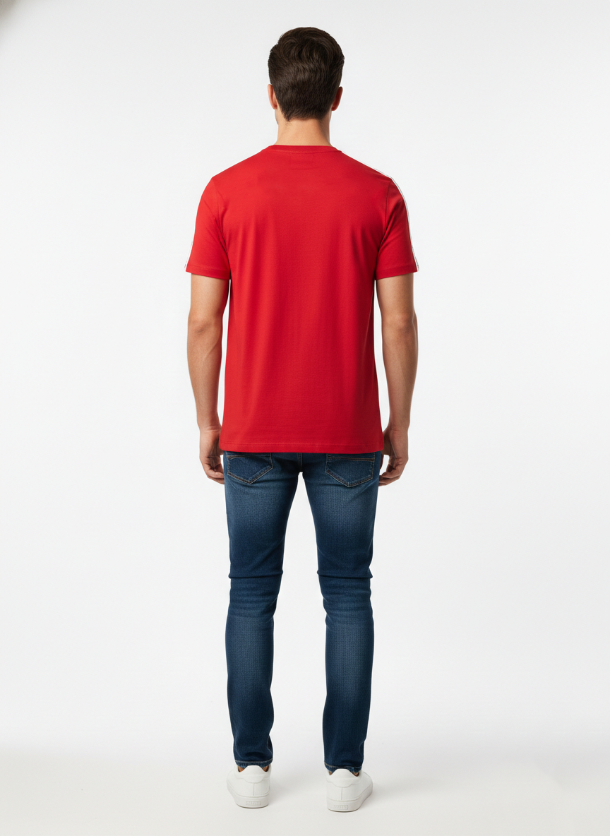 JACK & JONES MEN'S PREMIUM ROUND NECK T-SHIRT | RED
