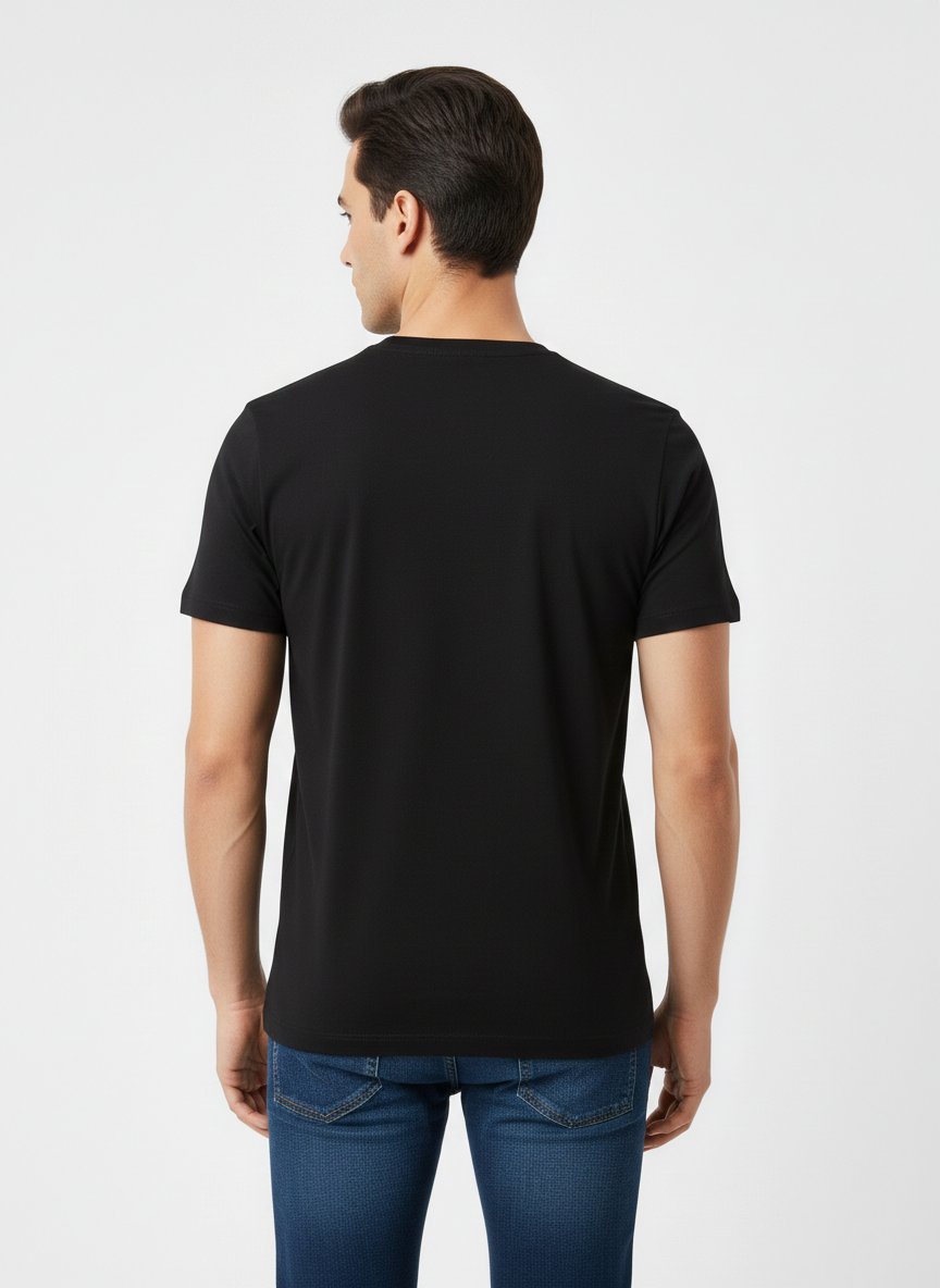 JACK & JONES PREMIUM GRAPHIC T-SHIRT – MODERN EAGLE DESIGN | BLACK