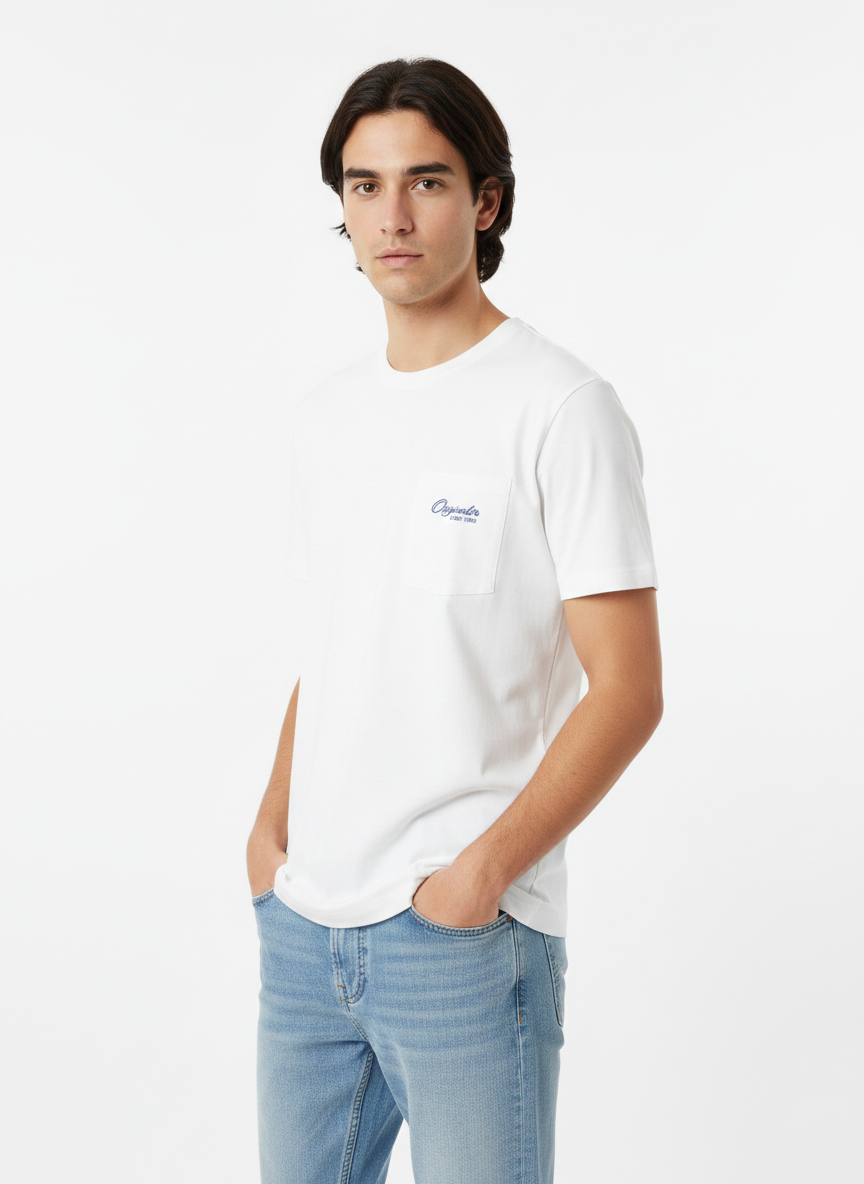 JACK & JONES MEN’S PREMIUM POCKET T-SHIRT | WHITE