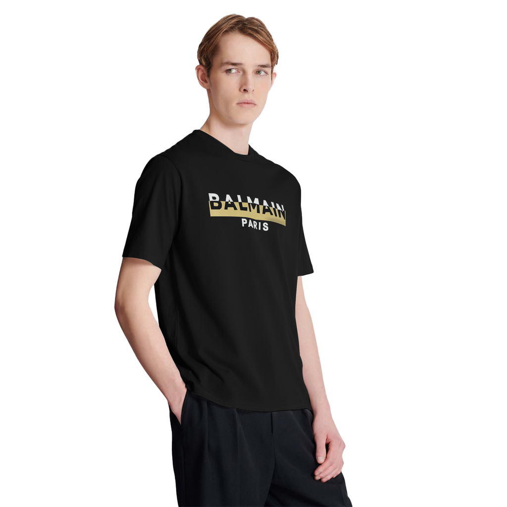 BALMAIN PARIS PREMIUM MEN'S T SHIRT | BLACK