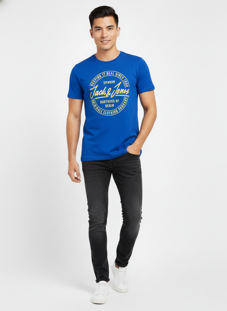 JACK & JONES ORIGINAL GRAPHIC T-SHIRT | BLUE