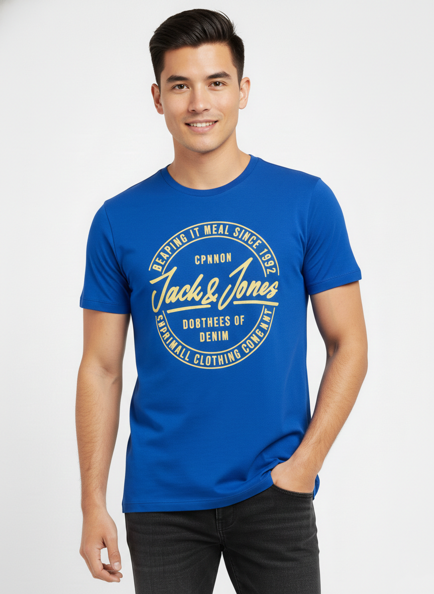 JACK & JONES ORIGINAL GRAPHIC T-SHIRT | BLUE