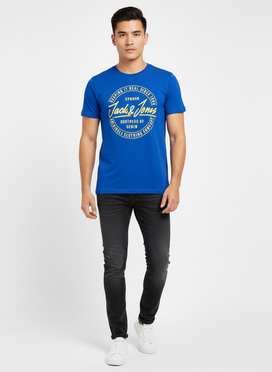 JACK & JONES ORIGINAL GRAPHIC T-SHIRT | BLUE