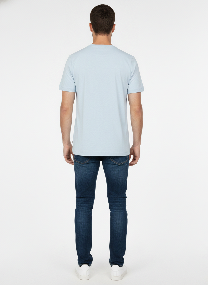 G-STAR RAW MEN’S PREMIUM LOGO T-SHIRT | LIGHT BLUE