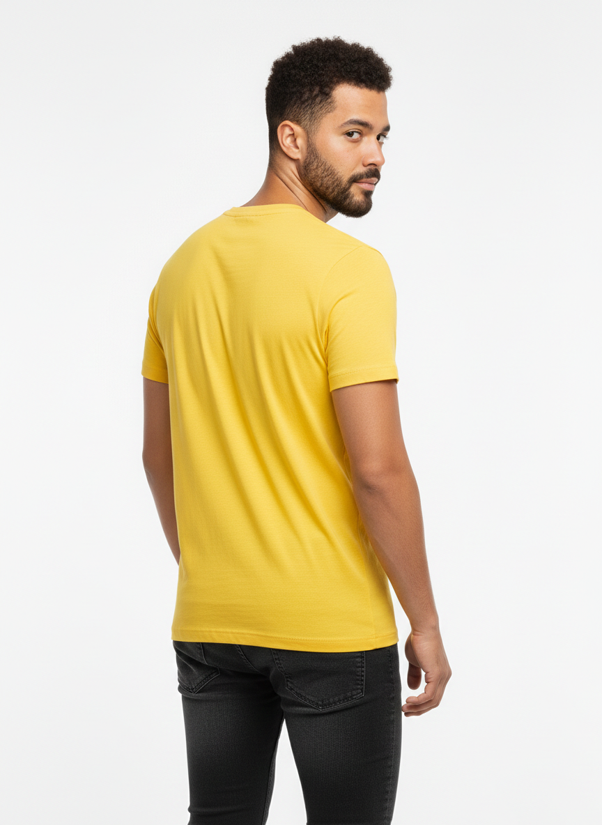 JACK & JONES ORIGINALS MEN'S GRAPHIC T-SHIRT | YELLOW