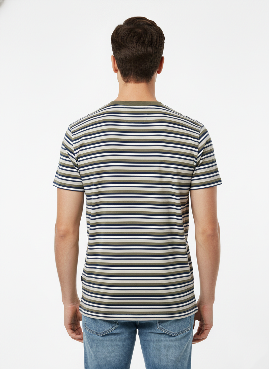 JACK & JONES MEN’S PREMIUM STRIPED T-SHIRT