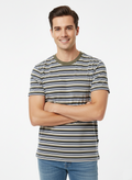 JACK & JONES MEN’S PREMIUM STRIPED T-SHIRT