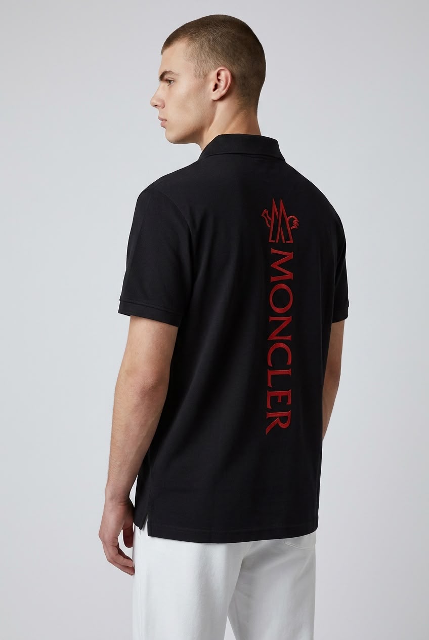 MONCLER - LUXE POLO SHIRT | BLACK