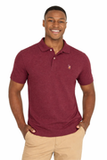 US POLO ASSN. GOLF PRO FIT SHORT SLEEVE POLO SHIRT | MAROON