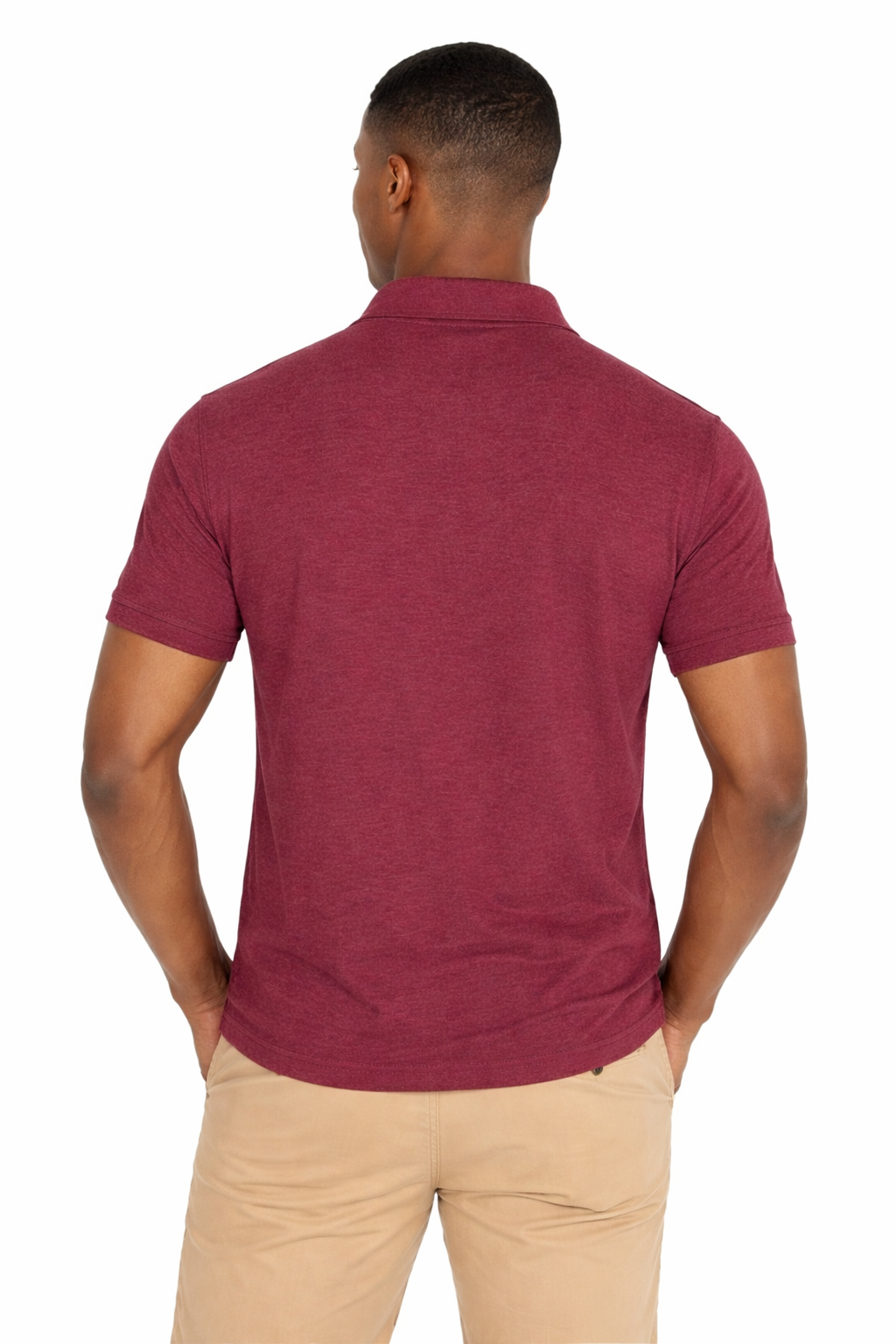 US POLO ASSN. GOLF PRO FIT SHORT SLEEVE POLO SHIRT | MAROON