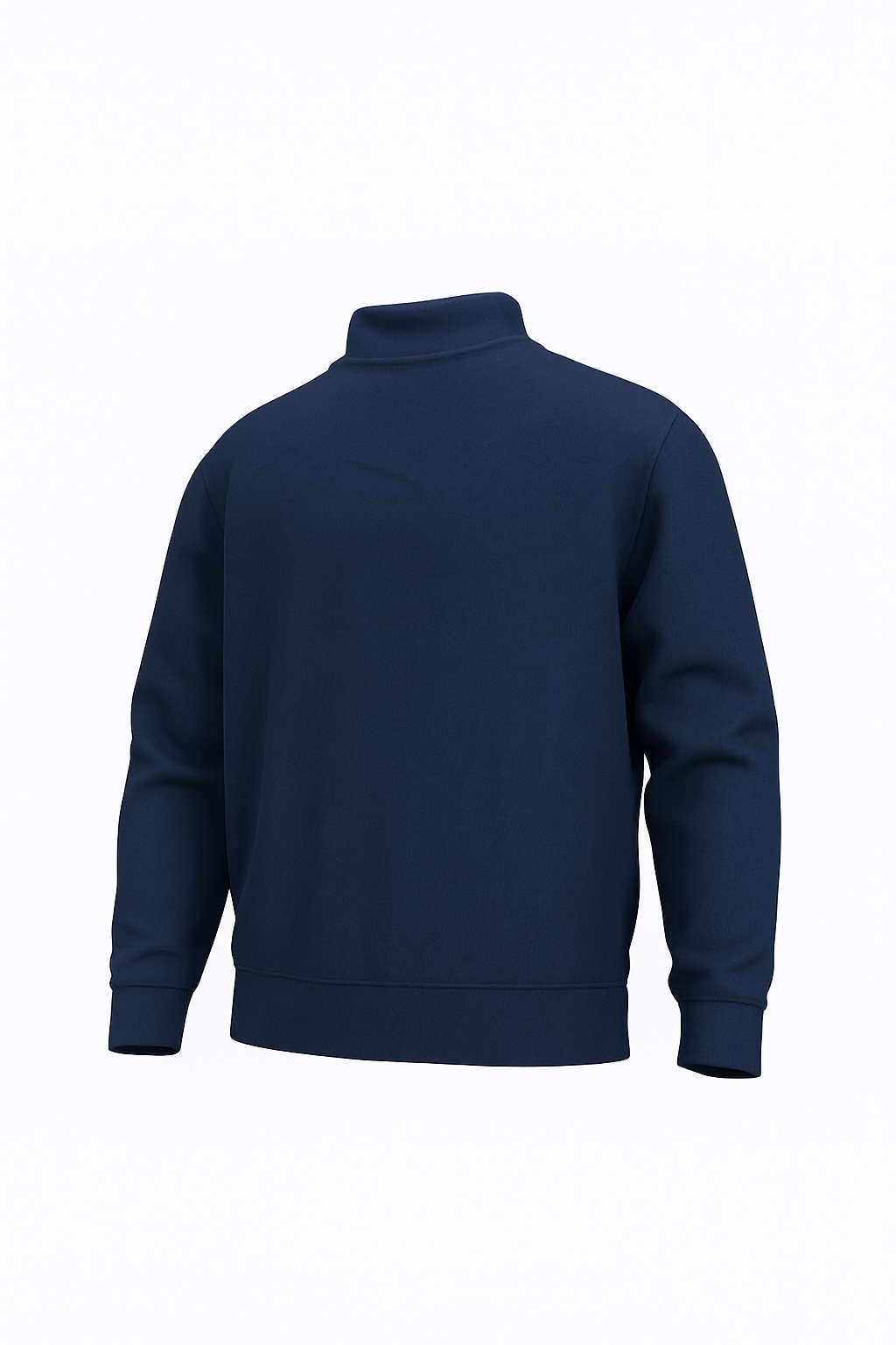 TOM TOMPSUN MEN’S HALF-PLACKET SWEATSHIRT NAVY BLUE