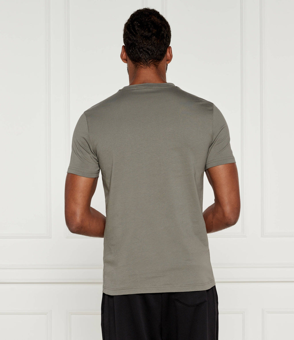 HUGO BOSS COTTON JERSEY REGULAR-FIT T-SHIRT WITH SPF 50+ UV PROTECTION | DARK GREY