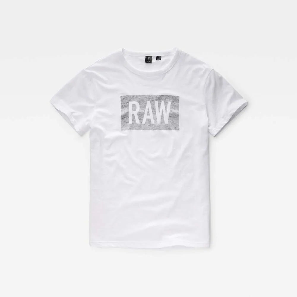 G-STAR RAW CROSTTAN ROUND NECK SHORT SLEEVE T-SHIRT | WHITE