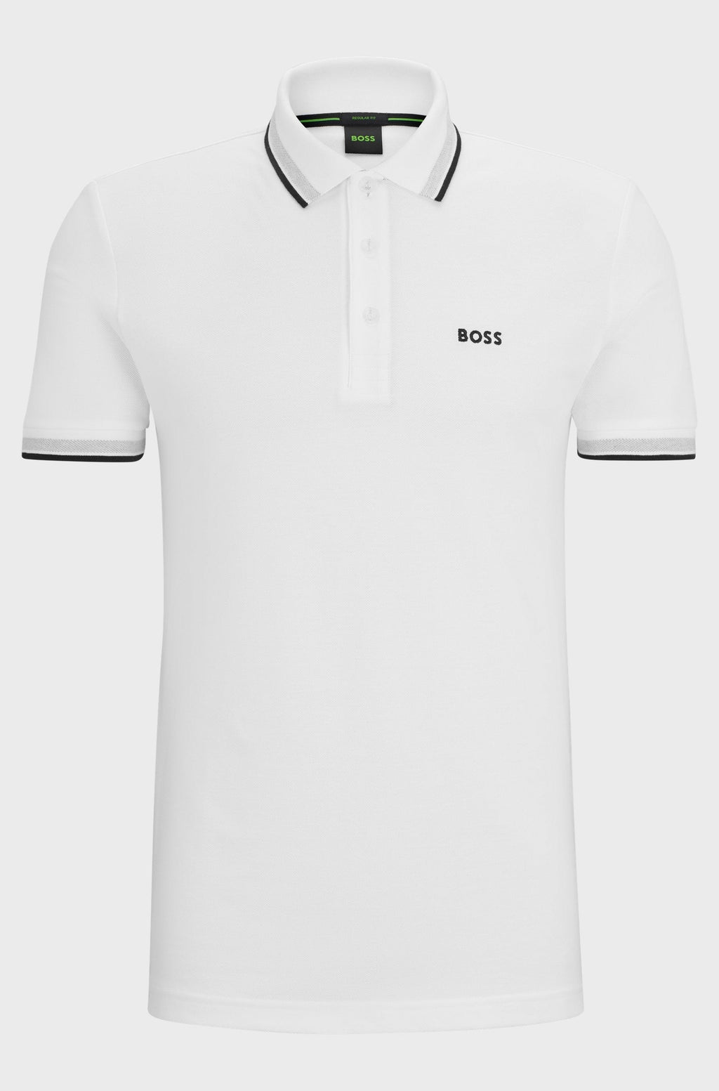 HUGO BOSS PADDY STRETCH-COTTON POLO SHIRT | WHITE