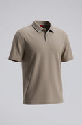 HUGO BOSS LUXURY CUXURY COTTON POLO SHIRT WITH CONTRAST TRIMS | BROWN