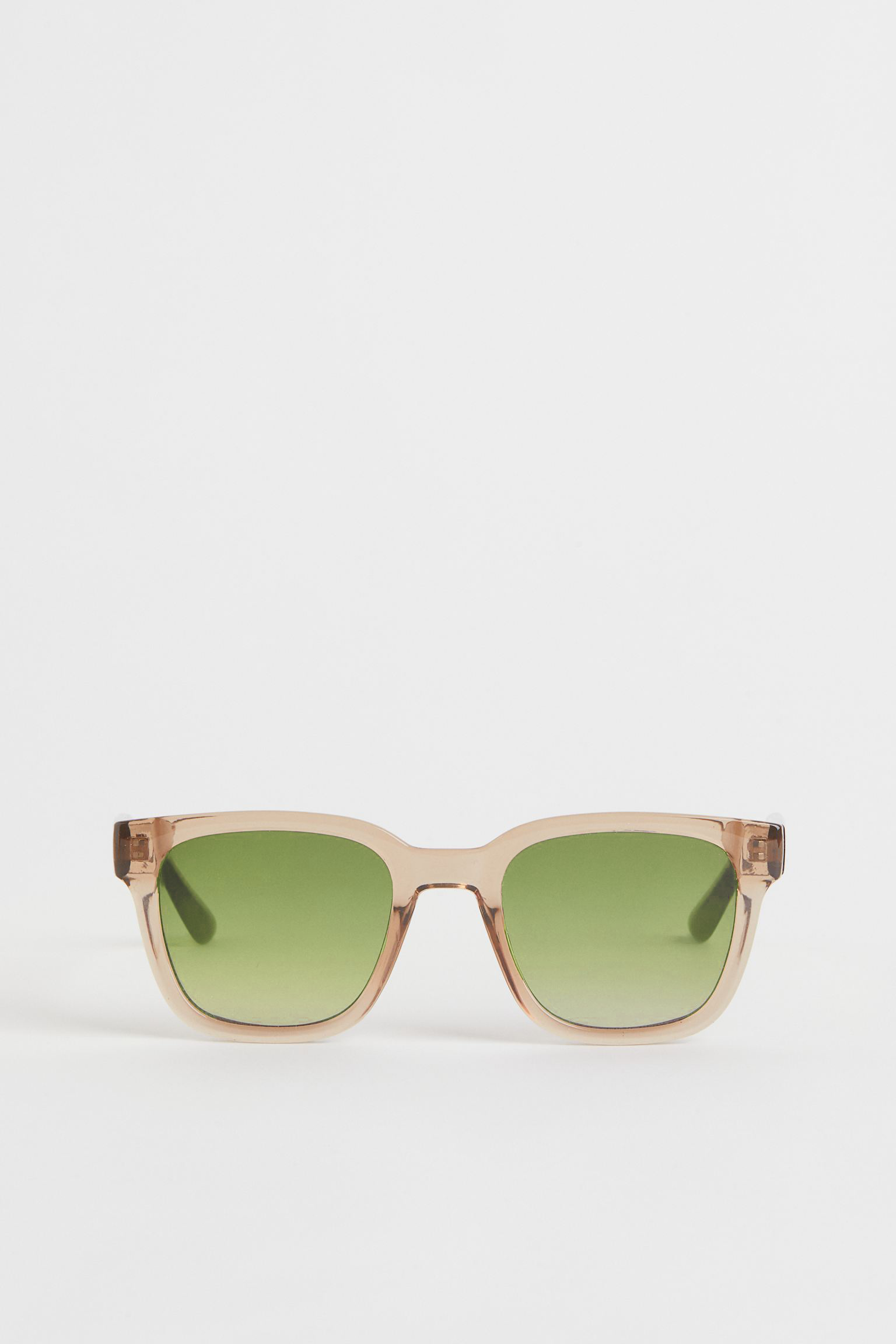 H&M SUNGLASSES WITH PLASTIC FRAMES & TINTED | BEIGE