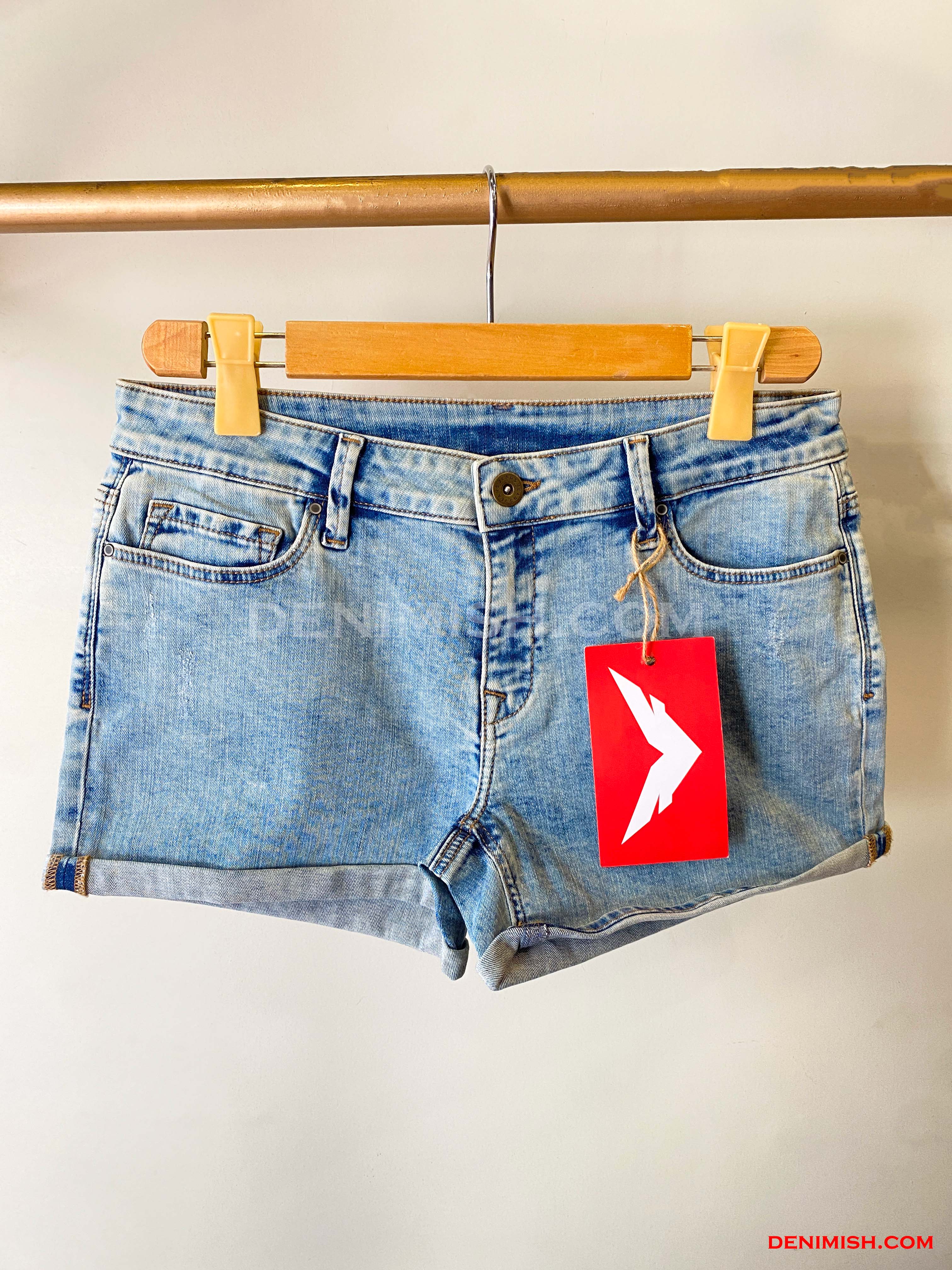 Premium Light Blue Denim Shorts for Women – Effortless Summer Style