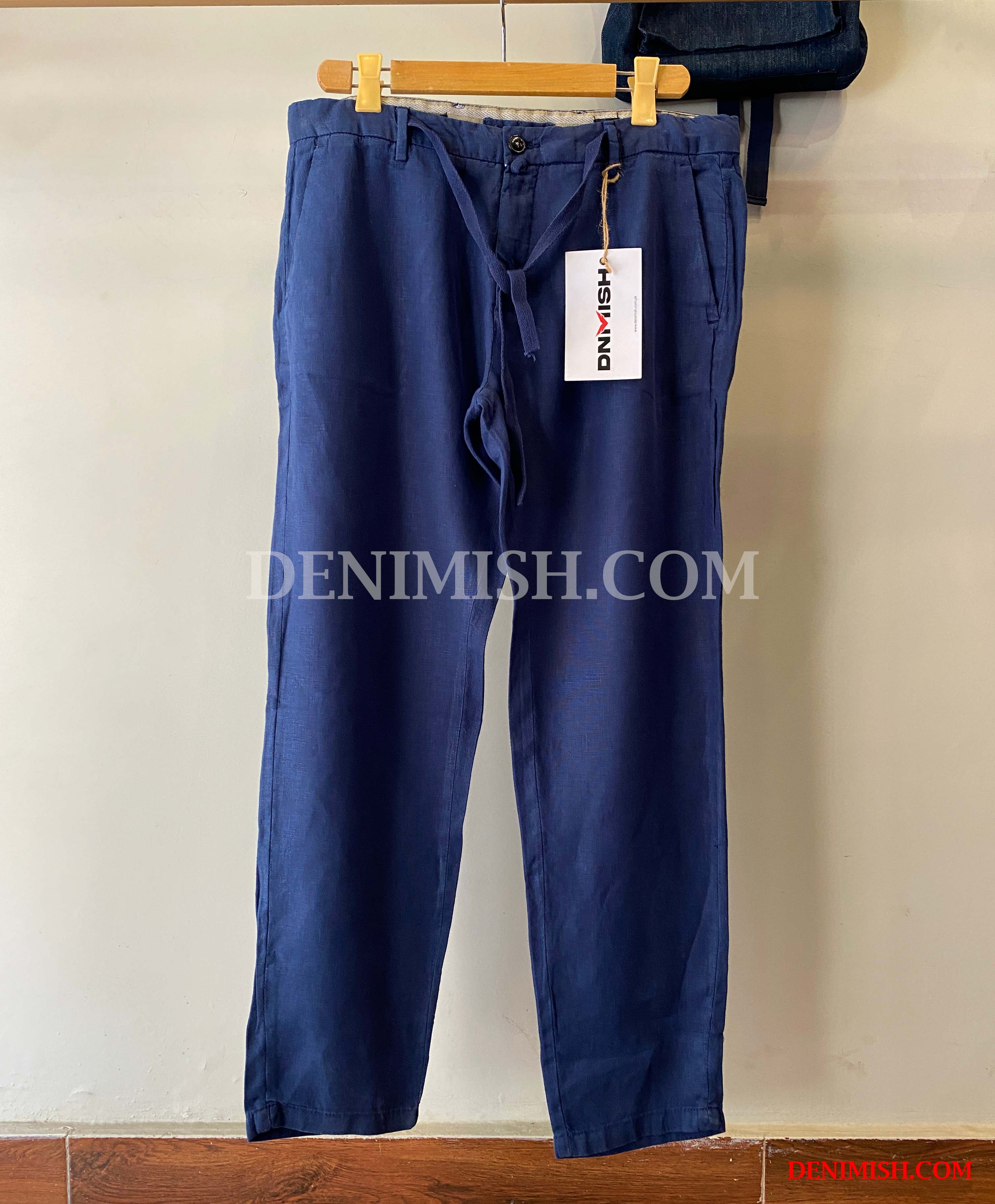 DAVID NAMAN LINO SLIM FIT PANT | BLUE