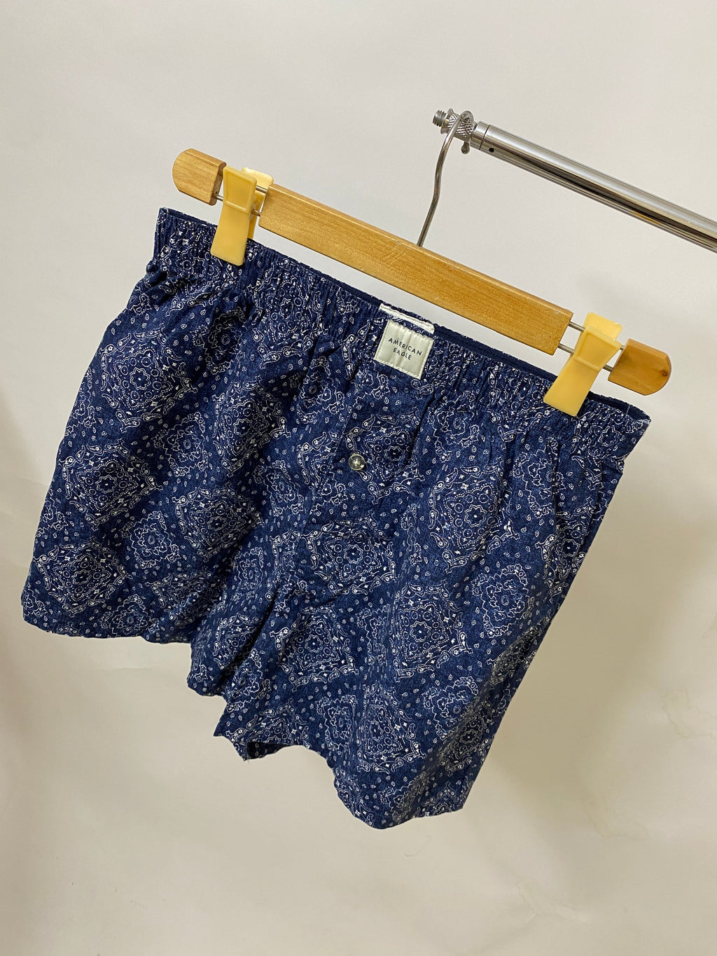 AMERICAN EAGLE MEN'S STRETCH BOXER SHORT | NAVY BLUE