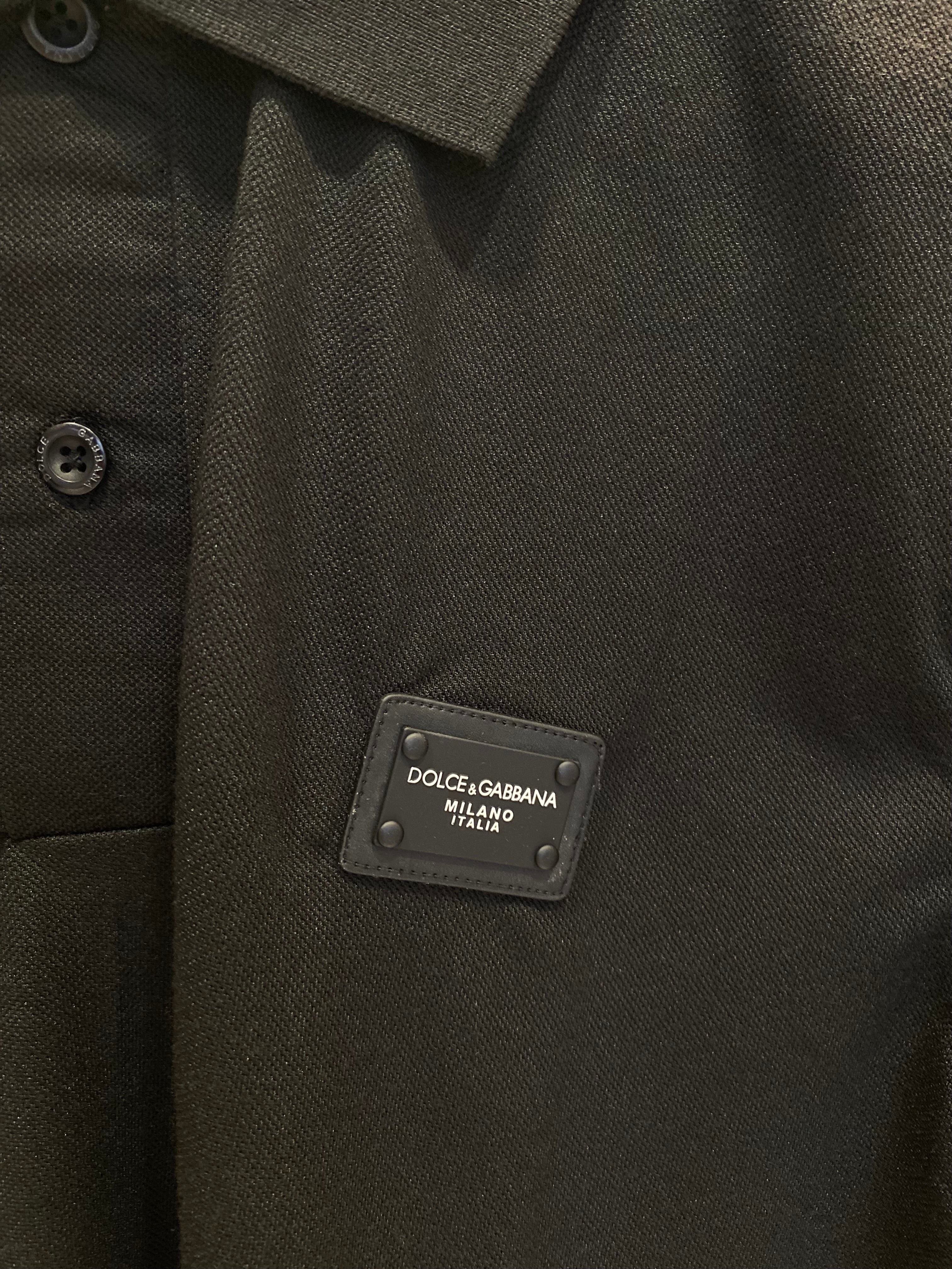 DOLCE & GABBANA MEN SLIM FIT CLASSIC POLO SHIRT | BLACK