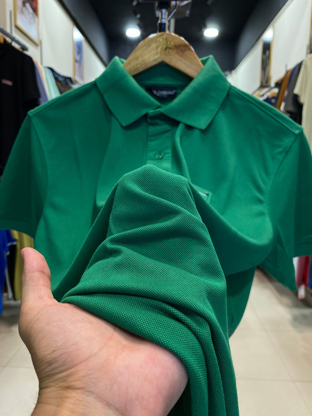 DOLCE & GABBANA MEN SLIM FIT CLASSIC POLO SHIRT | GREEN