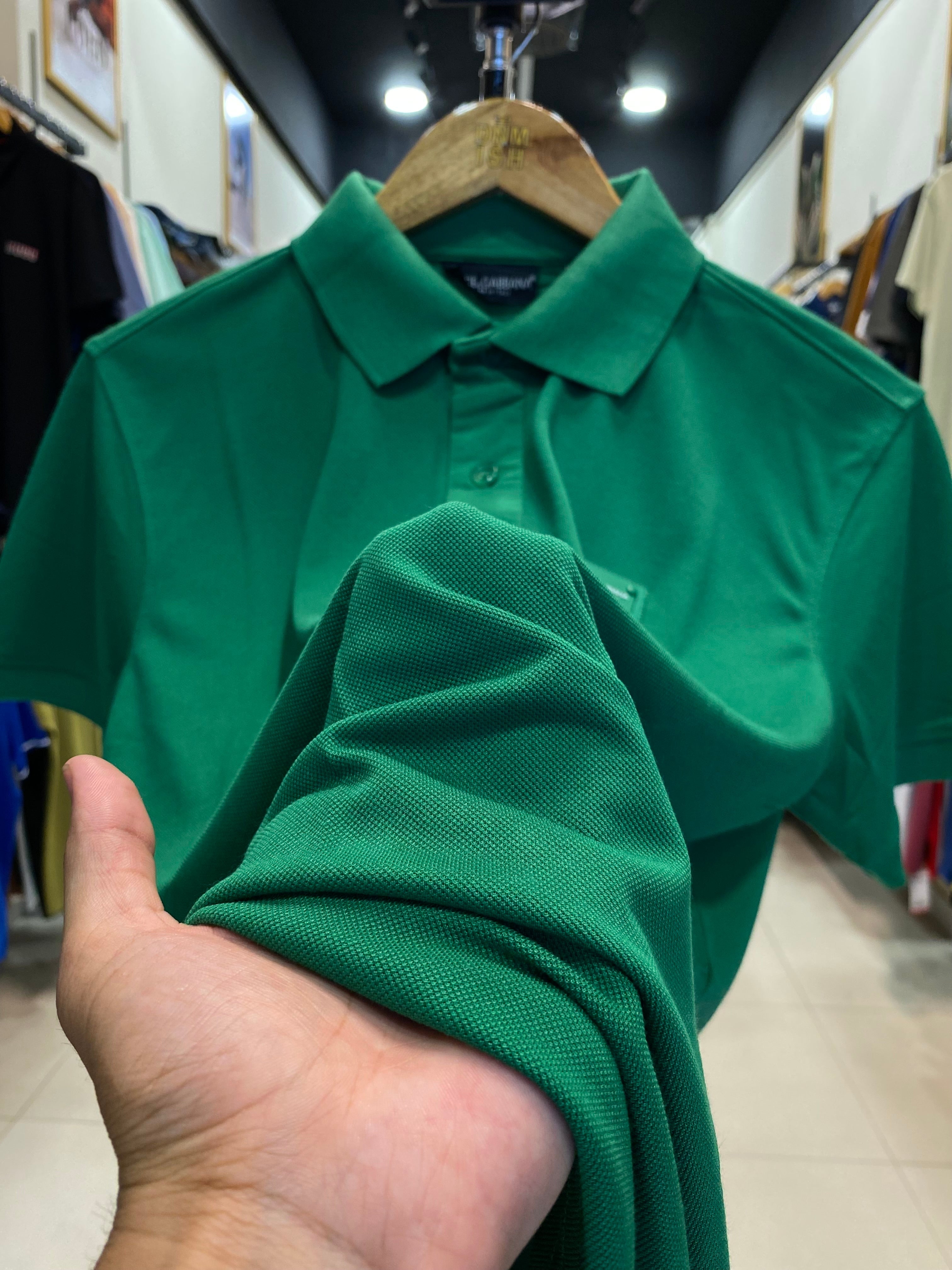 DOLCE & GABBANA MEN SLIM FIT CLASSIC POLO SHIRT | GREEN