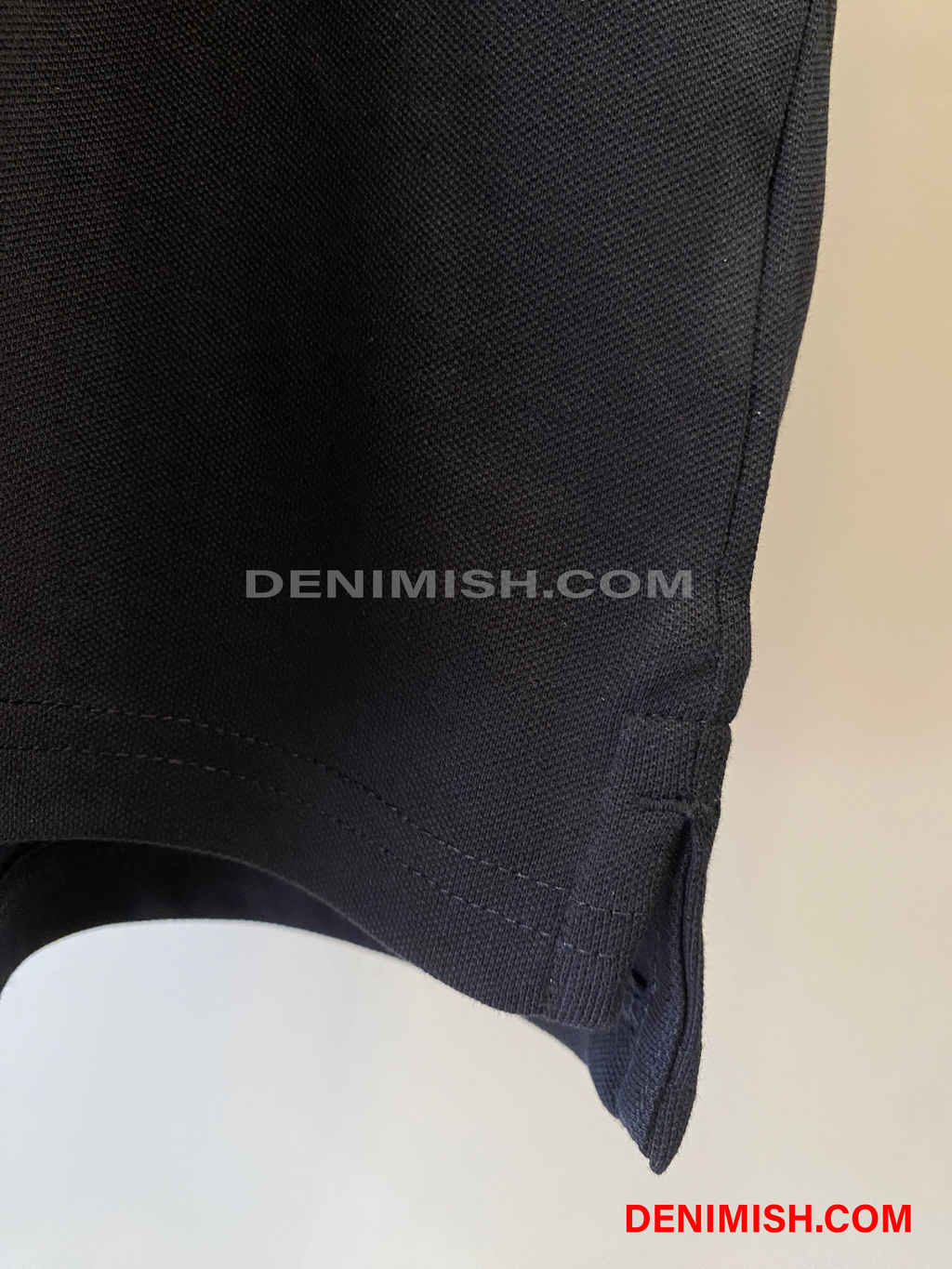 BURBERRY COTTON SILK POLO SHIRT | BLACK