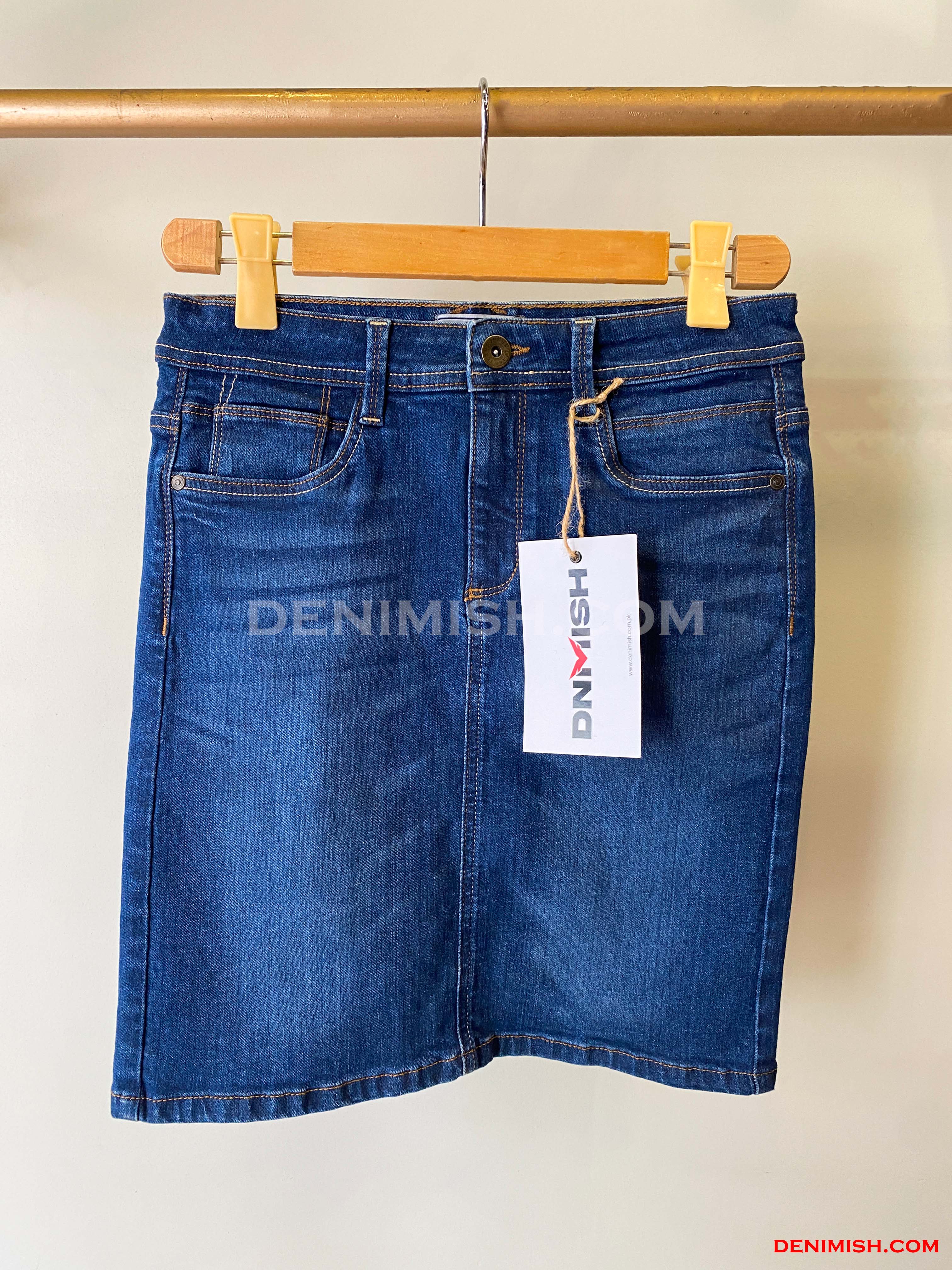 Premium Blue Wunsche Skirt for Women – Effortless Summer Style