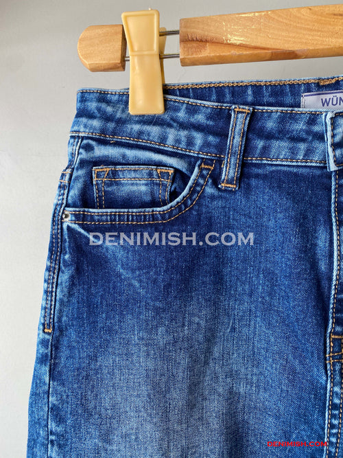 Denium blue Wunsche Shorts for Women – Effortless Summer Style