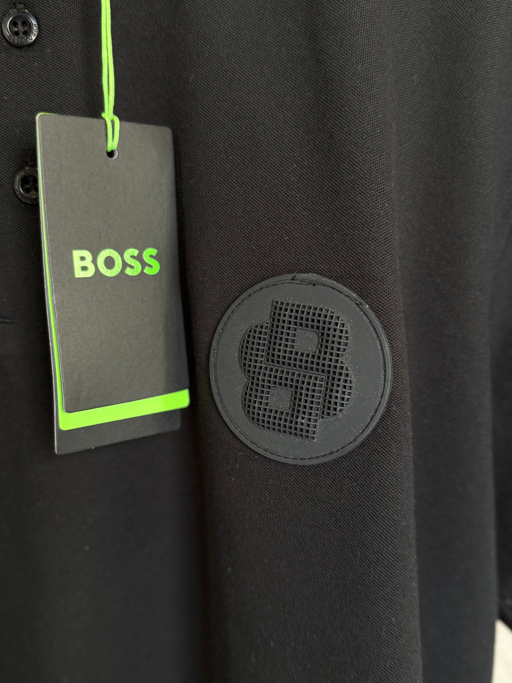 HUGO BOSS PIRAX BB POLO SHIRT | BLACK