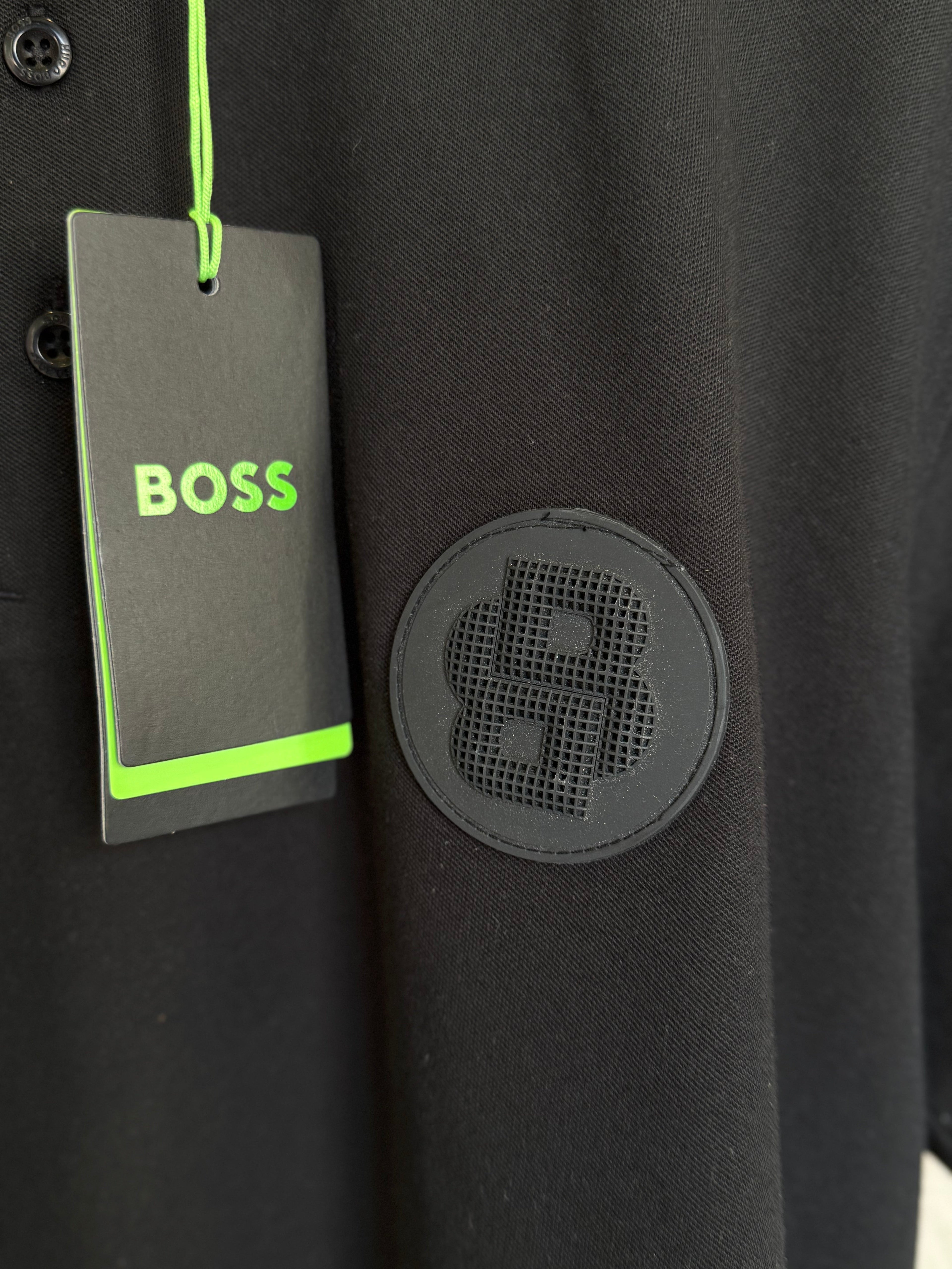 HUGO BOSS PIRAX BB POLO SHIRT | BLACK