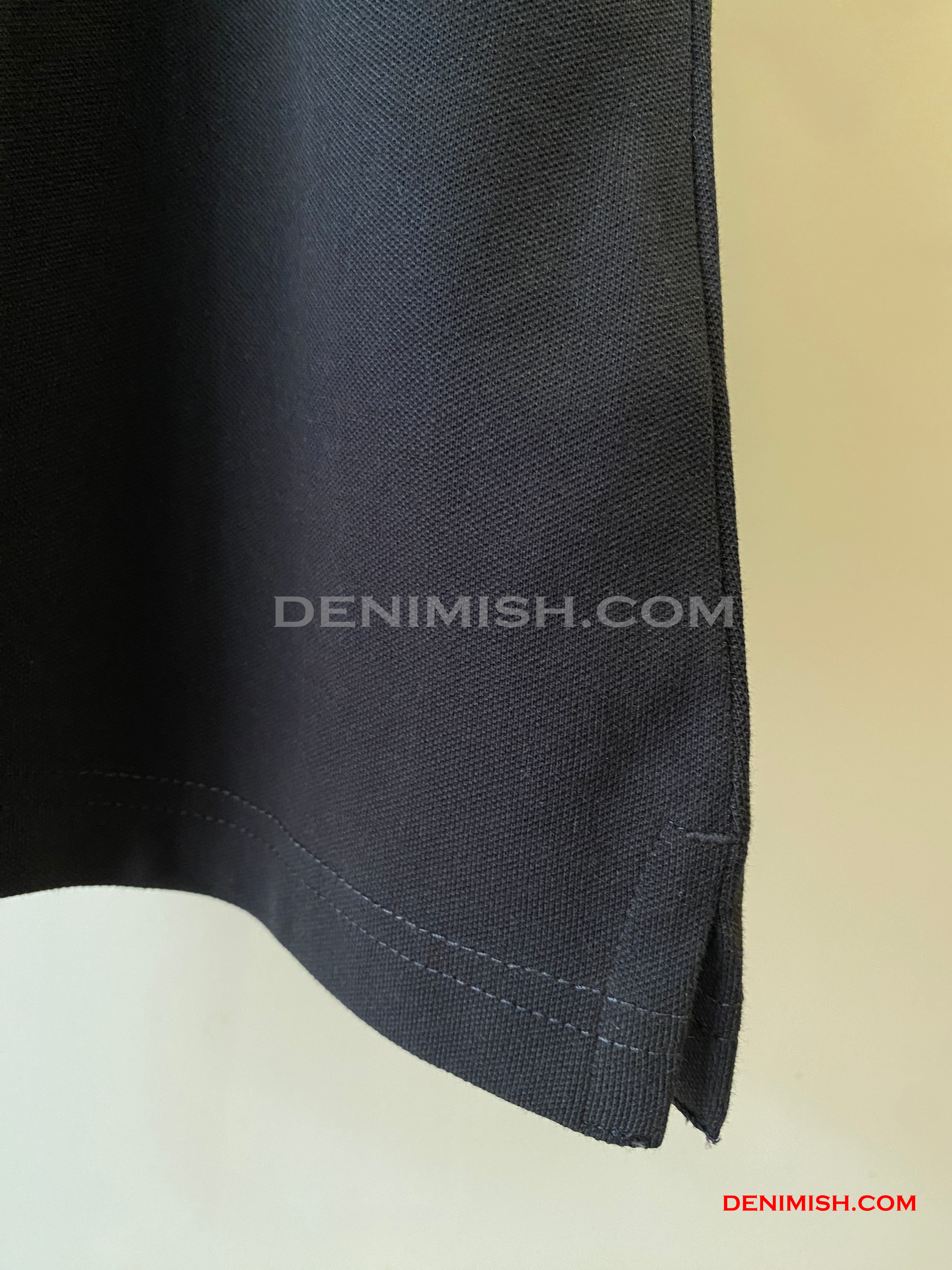 BURBERRY EKD-EMBROIDERED COTTON-BLEND POLO SHIRT | DARK NAVY