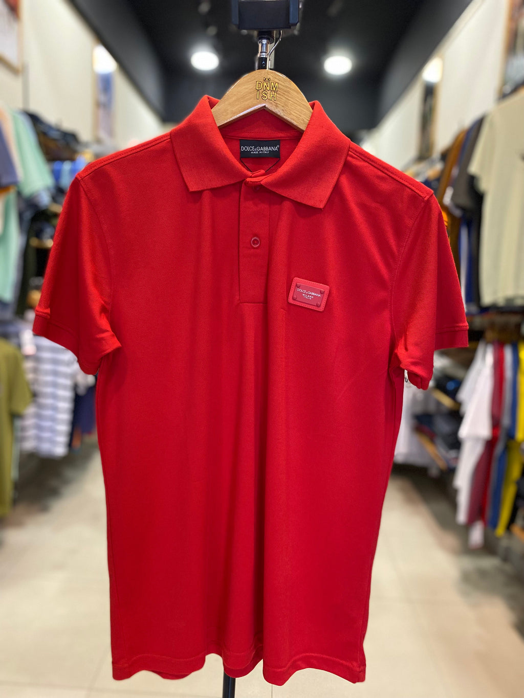 DOLCE & GABBANA MEN SLIM FIT CLASSIC POLO SHIRT | RED