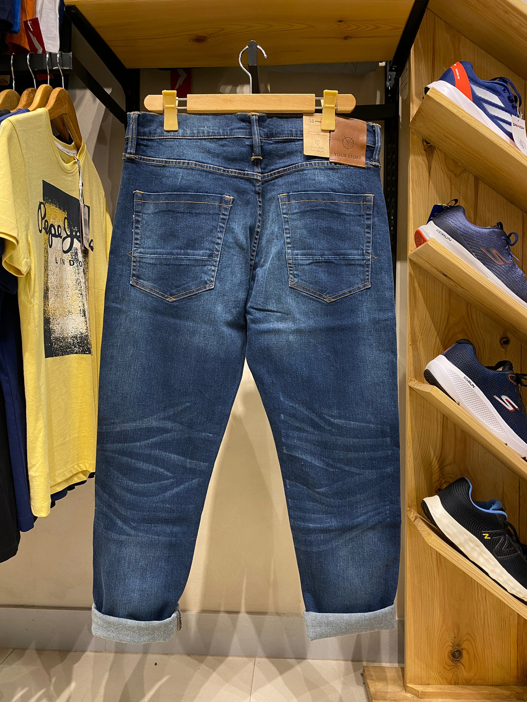 YOUR STORY ANTIFIT MEN'S TAPERED JEANS | DENIM BLUE
