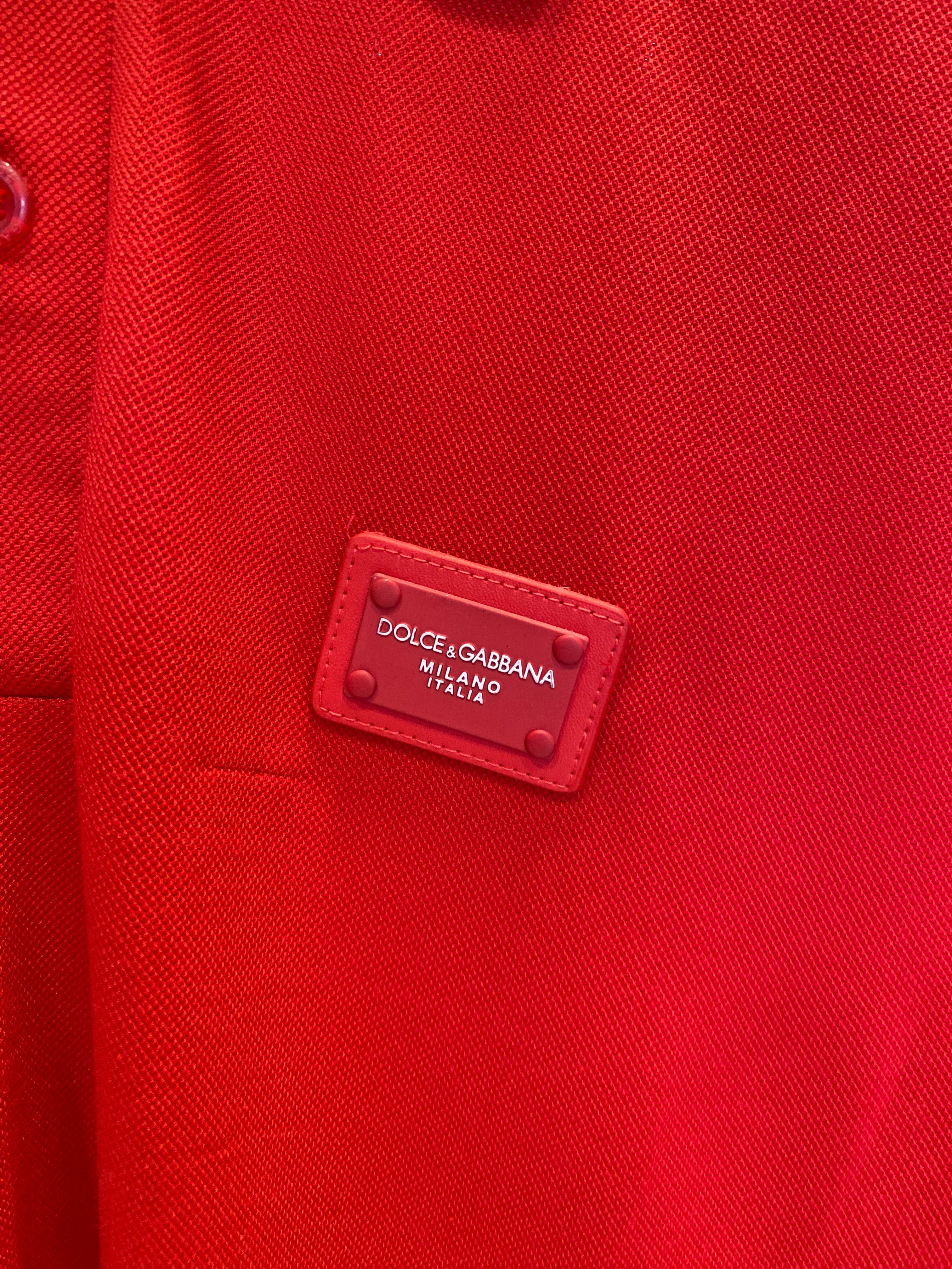 DOLCE & GABBANA MEN SLIM FIT CLASSIC POLO SHIRT | RED